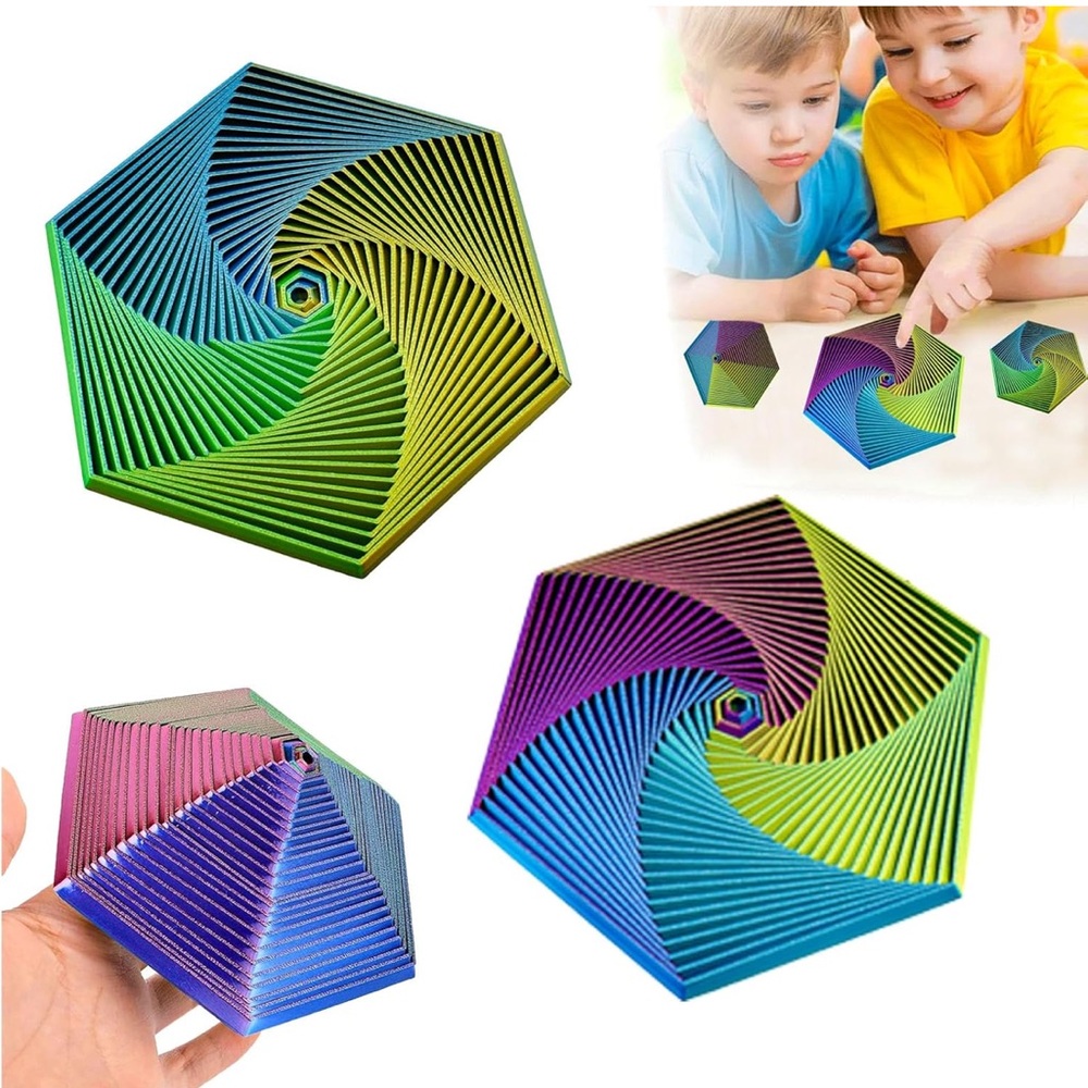 🍒4/$15 Colorful Hexagon Fidget Toy for Kids